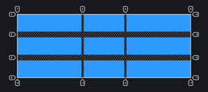Example of implementing row-gap and column-gap properties